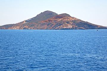 Image showing from the boat sea and sky  greece  