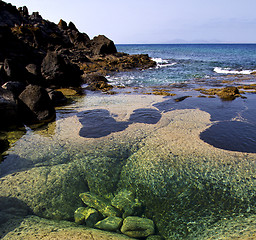 Image showing spain landscape rock stone sky c