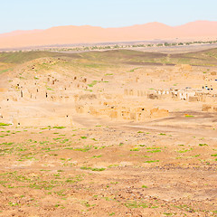 Image showing sahara africa in morocco the old contruction and the historical 