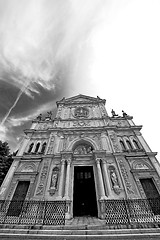 Image showing  exterior old architecture in italy europe milan religion       