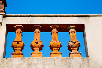 Image showing abstract old column in the  country  italy and marble 