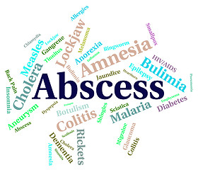 Image showing Abscess Illness Means Poor Health And Abcesses