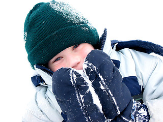 Image showing Winter boy fun