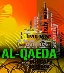 Image showing Al-Qaeda Word Represents Freedom Fighters And Anarchist