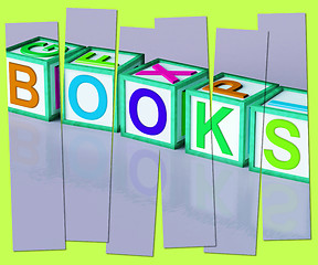 Image showing Books Word Shows Novels Non-Fiction And Reading