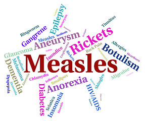 Image showing Measles Illness Represents Koplik\'s Spots And Ailments