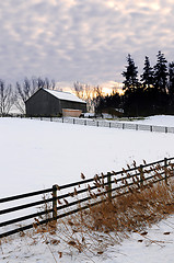 Image showing Rural winter landscape