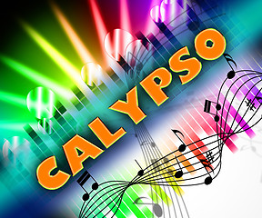 Image showing Calypso Music Means West Indian And Trinidadian