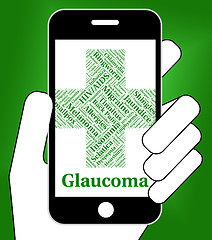 Image showing Glaucoma Illness Shows Optic Nerve And Affliction