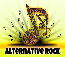 Image showing Alternative Rock Represents Sound Tracks And Alternates