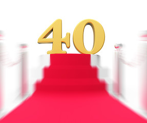 Image showing Golden Forty On Red Carpet Displays Entertainment Awards Party