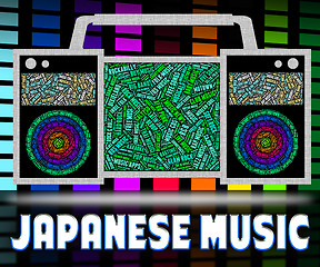 Image showing Japanese Music Represents Sound Tracks And Acoustic