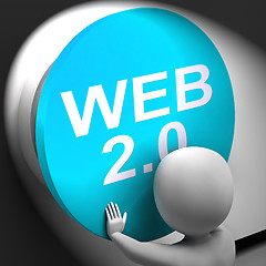 Image showing Web 2.0 Pressed Shows User-Generated Website Platform