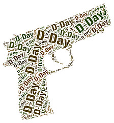 Image showing War Wordcloud Means Military Action And Battle