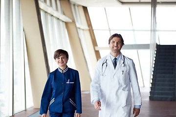 Image showing doctors team walking