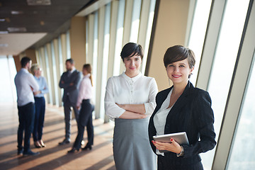 Image showing business people group, females as team leaders