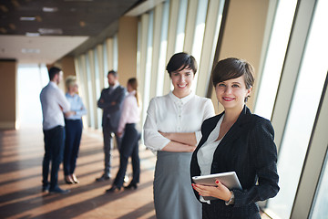 Image showing business people group, females as team leaders