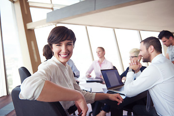 Image showing business woman on meeting
