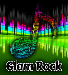 Image showing Glam Rock Indicates Sound Track And Harmonies