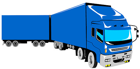 Image showing Articulated truck on white