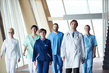 Image showing doctors team walking