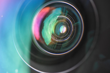 Image showing objective lens background