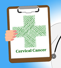 Image showing Cervical Cancer Shows Malignant Growth And Ailment