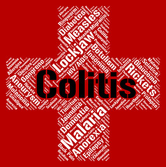 Image showing Colitis Word Represents Inflammatory Bowel Disease And Ailments