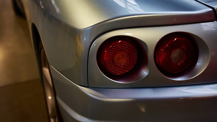 Image showing Closeup of the tail light