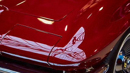 Image showing Detail of classic car. 