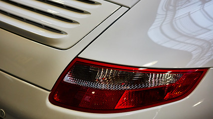 Image showing Closeup of the tail light