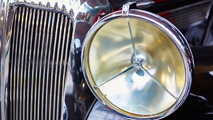 Image showing Detail of classic car. 