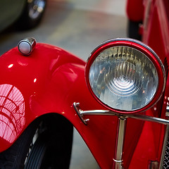 Image showing Detail of classic car. 