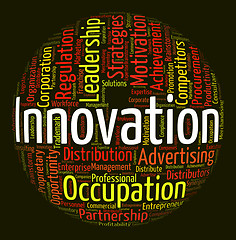 Image showing Innovation Word Shows New Idea And Improve