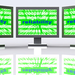 Image showing Reliability Monitors Means Honest Trustworthy And Dependable