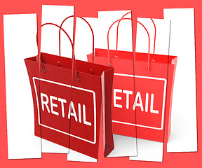 Image showing Retail Shopping Bags Show  Commercial Sales and Commerce