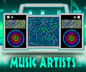 Image showing Music Artists Represents Sound Track And Audio