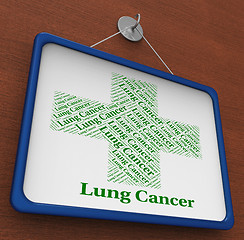 Image showing Lung Cancer Indicates Malignant Growth And Ailment