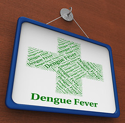 Image showing Dengue Fever Shows Burning Up And Afflictions