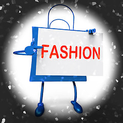 Image showing Fashion Shopping Bags Shows Fashionable and Trendy Products