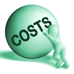 Image showing Costs Sphere Means Expenses Price And Outlay