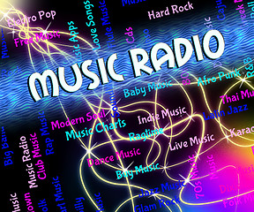 Image showing Music Radio Shows Sound Track And Audio