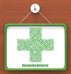 Image showing Rheumatoid Arthritis Indicates Ill Health And Advertisement