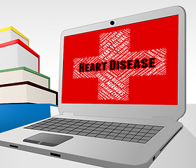 Image showing Heart Disease Represents Ill Health And Bad