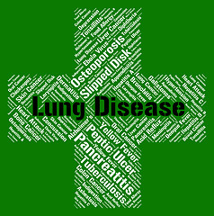 Image showing Lung Disease Shows Ill Health And Ailment