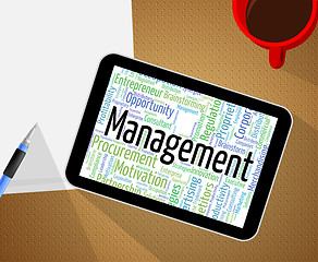 Image showing Management Word Indicates Text Manager And Business