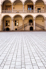 Image showing Wawel castle courtyard