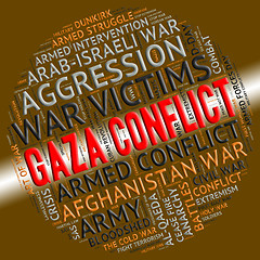 Image showing Armed Conflict Represents Gaza Governorate And Bloodshed