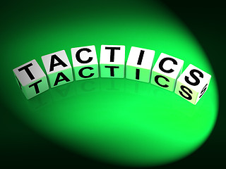 Image showing Tactics Dice Show Strategy Approach and Technique