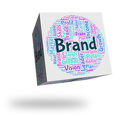 Image showing Brand Word Means Company Identity And Branded